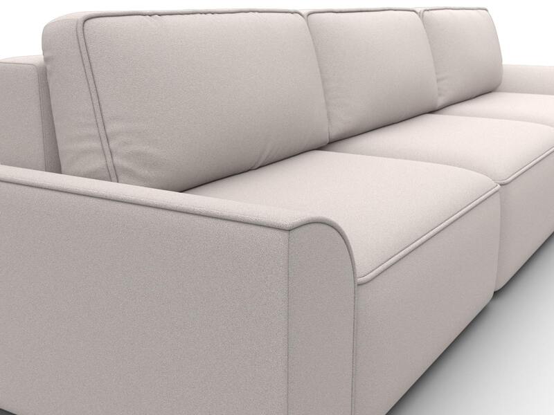 Диван прямой Лига-048 НПБ Лонг, Замша, JOLY 05 бежевый