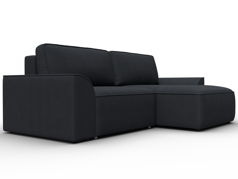 Диван угловой Лига-048 НПБ, Замша, JOLY 16 темно-серый