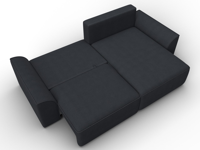 Диван угловой Лига-048 НПБ, Замша, JOLY 16 темно-серый