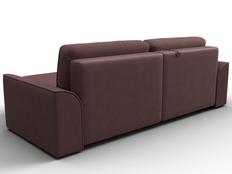 Диван угловой Лига-048 НПБ, Замша, JOLY 09 бордовый