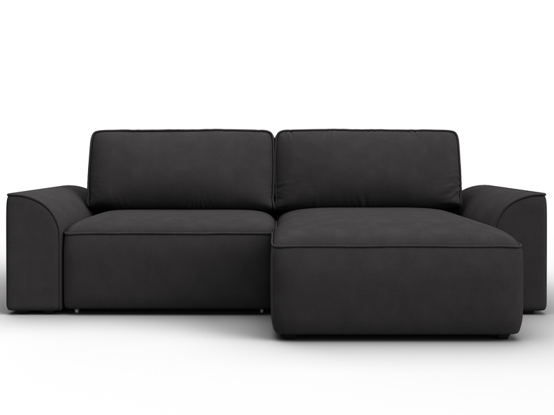 Диван угловой Лига-048 НПБ, Замша, JOLY 08 коричневый