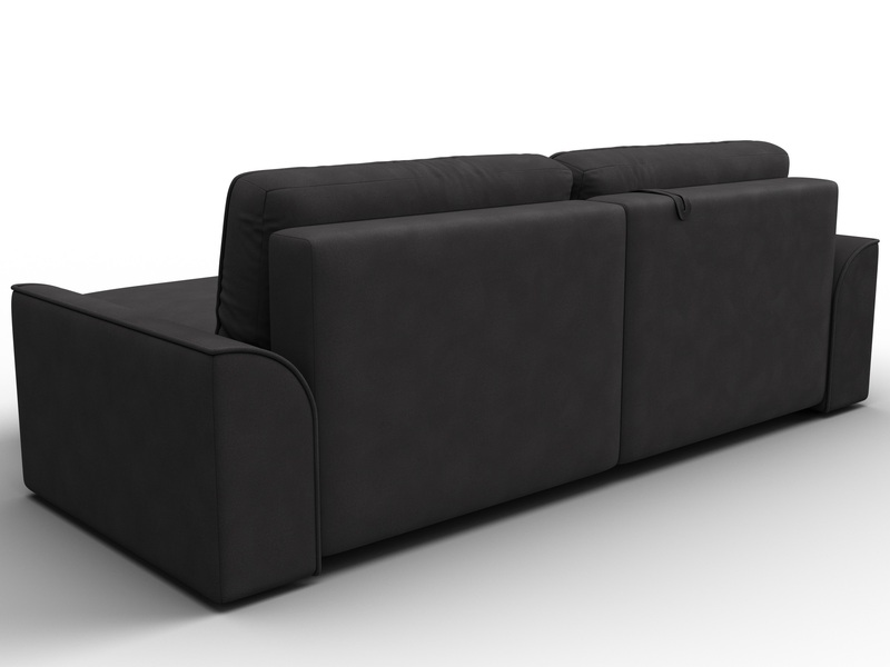 Диван угловой Лига-048 НПБ, Замша, JOLY 08 коричневый