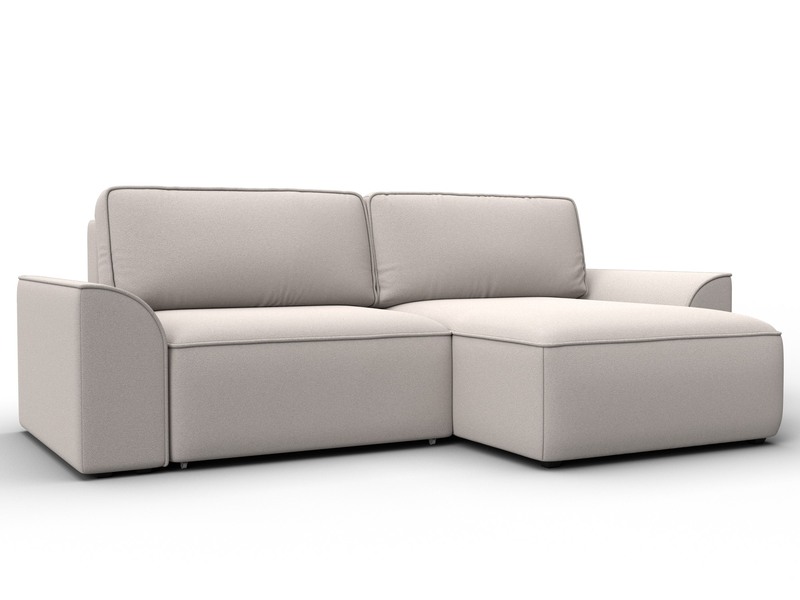 Диван угловой Лига-048 НПБ, Замша, JOLY 05 бежевый