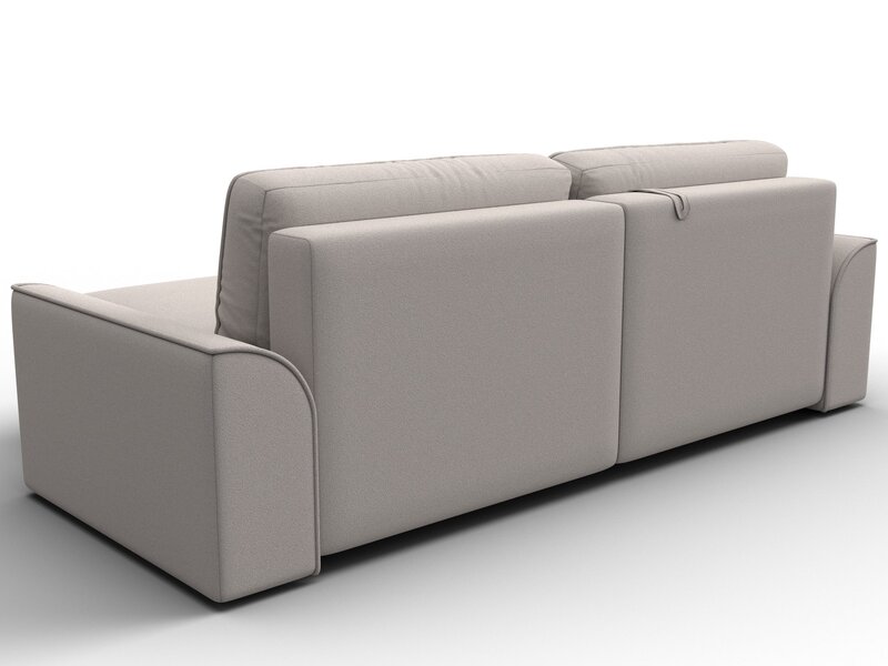 Диван угловой Лига-048 НПБ, Замша, JOLY 05 бежевый