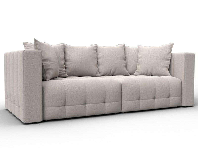 Диван прямой Лига-052 НПБ, Замша, JOLY 05 бежевый