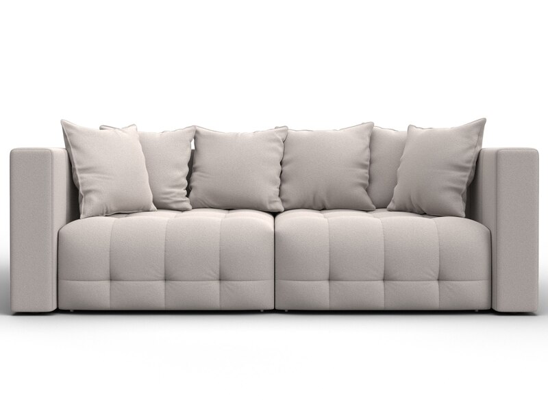 Диван прямой Лига-052 НПБ, Замша, JOLY 05 бежевый