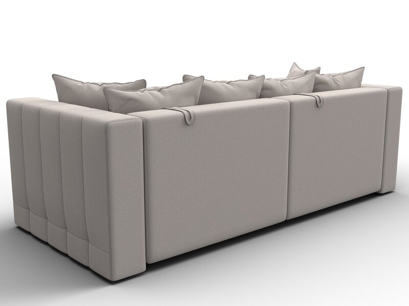 Диван прямой Лига-052 НПБ, Замша, JOLY 05 бежевый