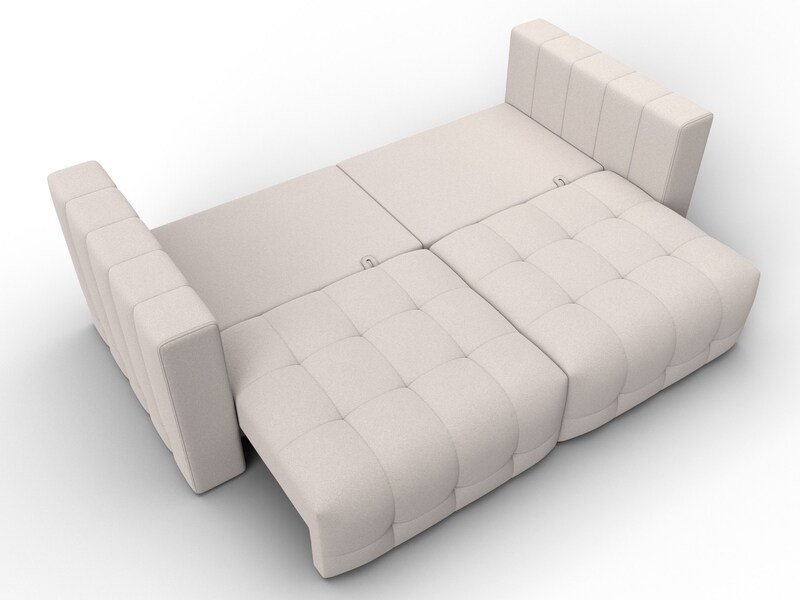 Диван прямой Лига-052 НПБ, Замша, JOLY 05 бежевый