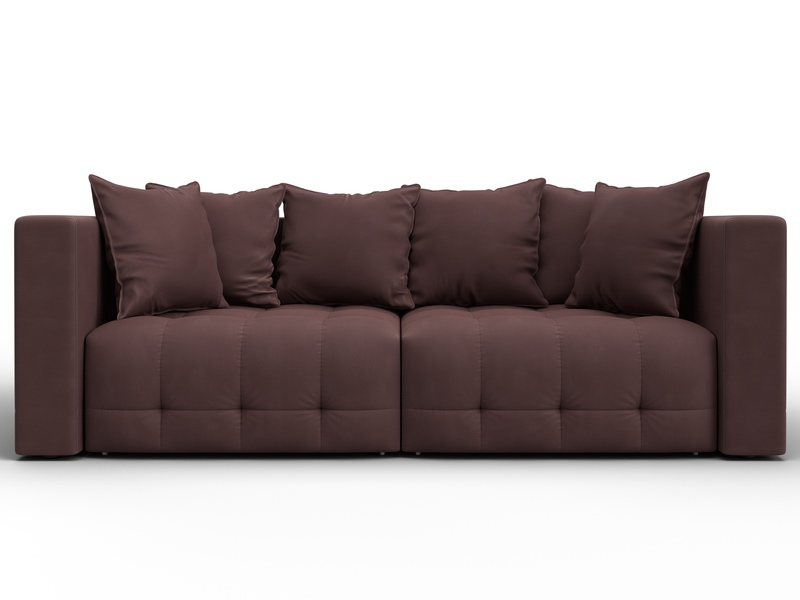 Диван прямой Лига-052 НПБ, Замша, JOLY 09 бордовый