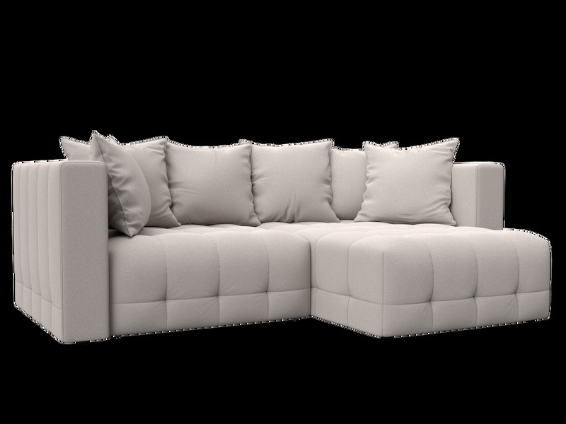 Диван угловой Лига-052 НПБ угол универсальный, Замша, JOLY 05 бежевый