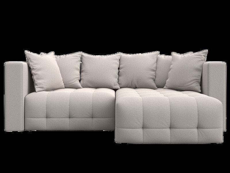 Диван угловой Лига-052 НПБ угол универсальный, Замша, JOLY 05 бежевый