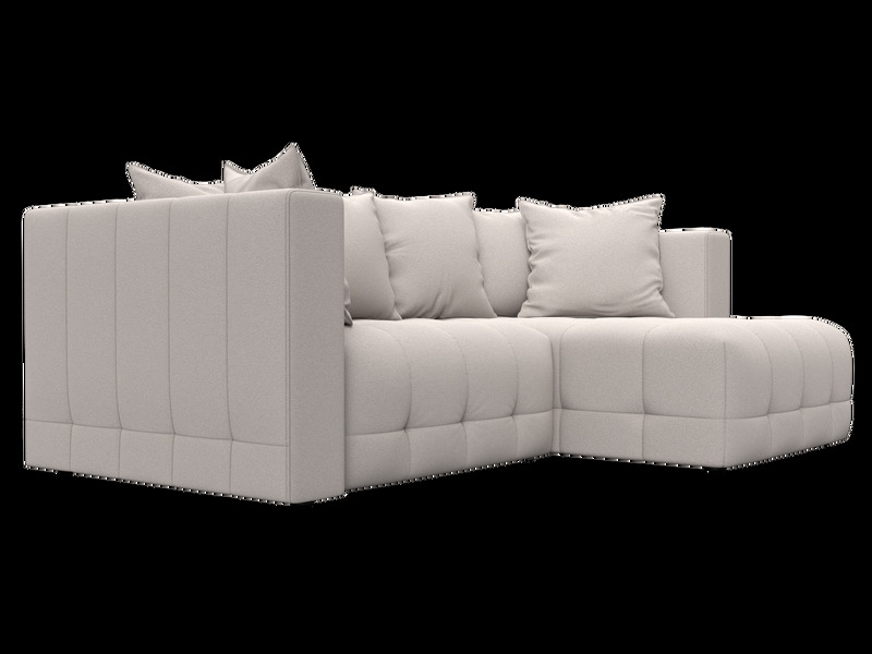 Диван угловой Лига-052 НПБ угол универсальный, Замша, JOLY 05 бежевый