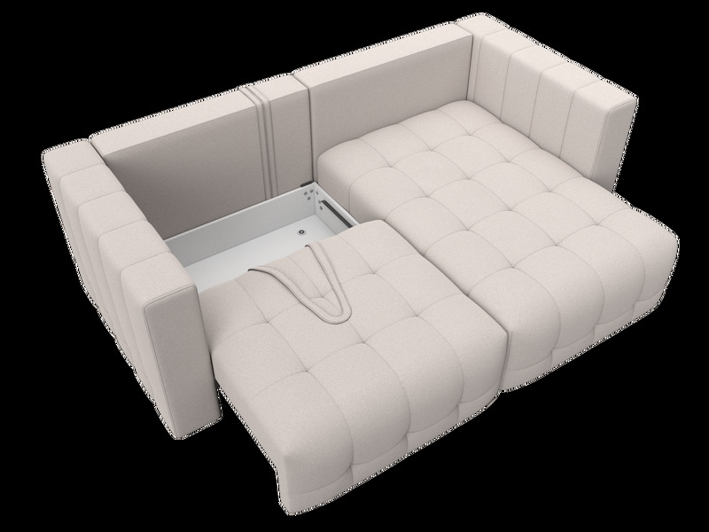 Диван угловой Лига-052 НПБ угол универсальный, Замша, JOLY 05 бежевый