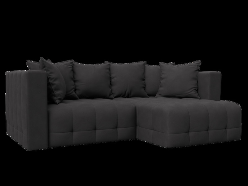 Диван угловой Лига-052 НПБ угол универсальный, Замша, JOLY 08 коричневый