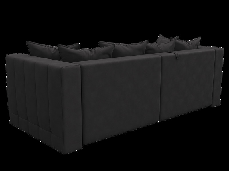 Диван угловой Лига-052 НПБ угол универсальный, Замша, JOLY 08 коричневый