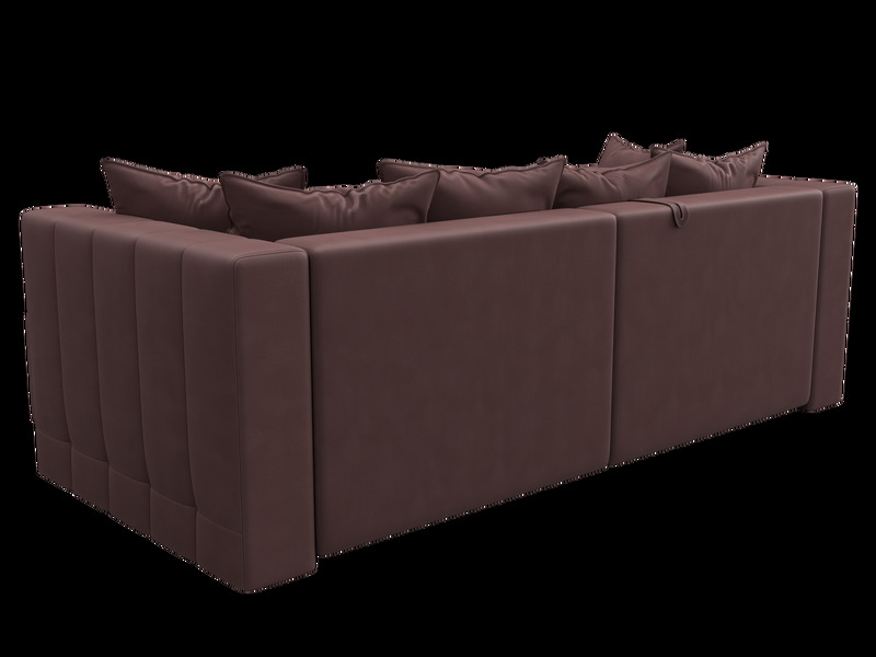 Диван угловой Лига-052 НПБ угол универсальный, Замша, JOLY 09 бордовый