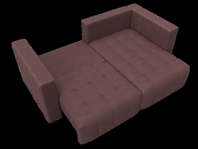 Диван угловой Лига-052 НПБ угол универсальный, Замша, JOLY 09 бордовый