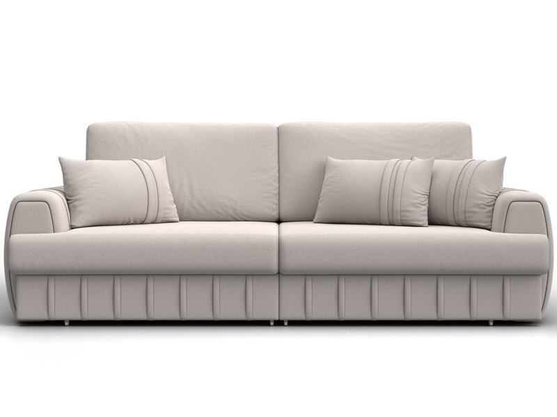 Диван прямой Лига-057 НПБ, Замша, JOLY 05 бежевый