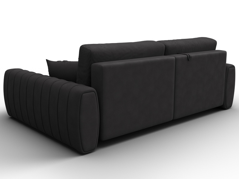 Диван угловой Лига-057 НПБ угол правый, Замша, JOLY 08 коричневый