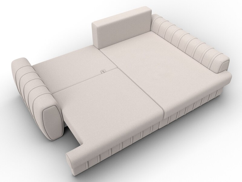 Диван угловой Лига-057 НПБ угол правый, Замша, JOLY 05 бежевый