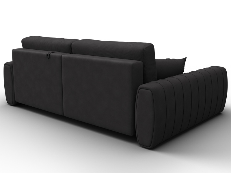 Диван угловой Лига-057 НПБ угол левый, Замша, JOLY 08 коричневый