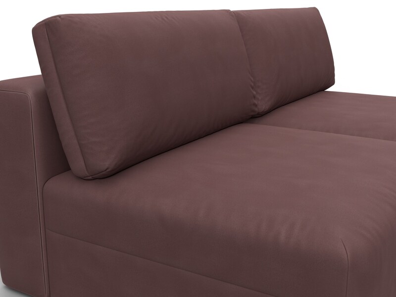 Диван прямой модульный Лига-060 НПБ, Замша, JOLY 09 бордовый