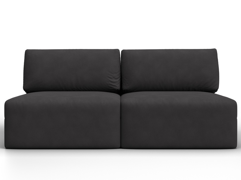 Диван прямой модульный Лига-060 НПБ, Замша, JOLY 08 коричневый