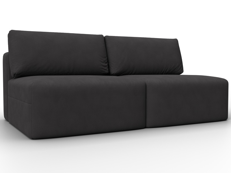 Диван прямой модульный Лига-060 НПБ, Замша, JOLY 08 коричневый