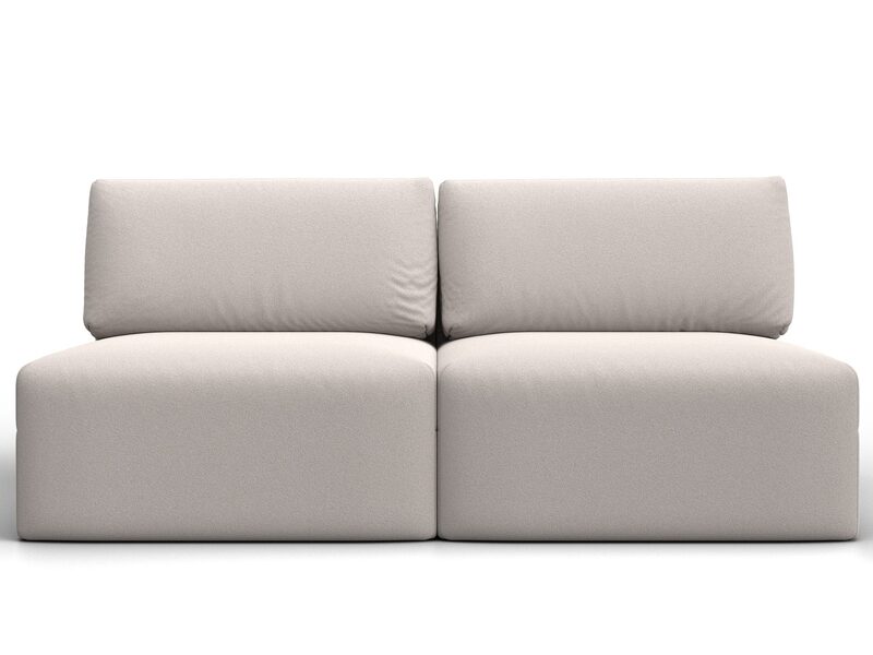 Диван прямой модульный Лига-060 НПБ, Замша, JOLY 05 бежевый