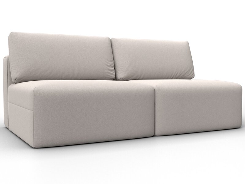 Диван прямой модульный Лига-060 НПБ, Замша, JOLY 05 бежевый