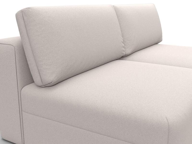 Диван прямой модульный Лига-060 НПБ, Замша, JOLY 05 бежевый