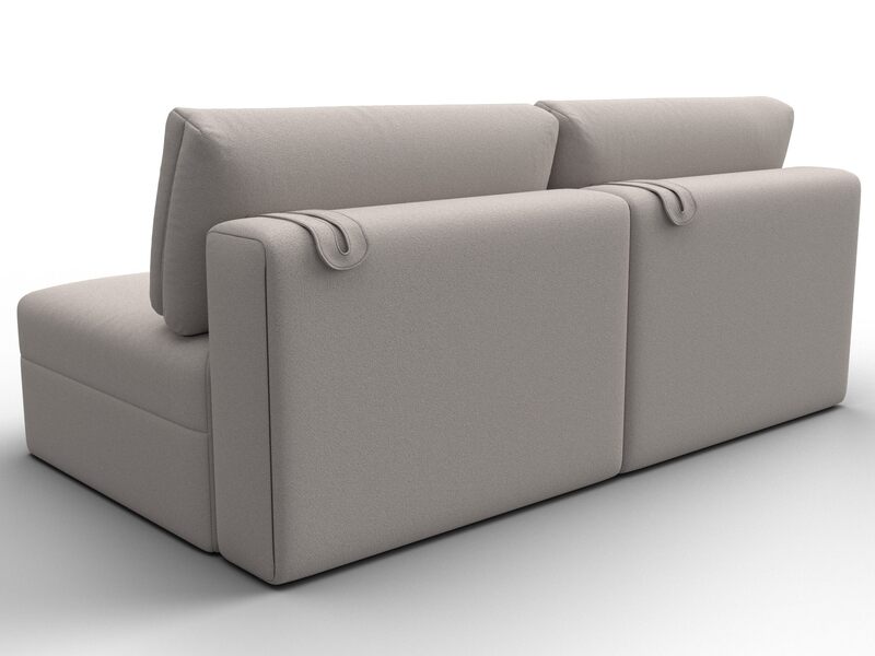 Диван прямой модульный Лига-060 НПБ, Замша, JOLY 05 бежевый