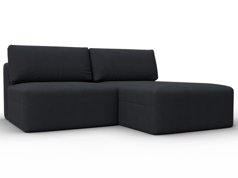 Диван угловой модульный Лига-060 НПБ угол универсальный, Замша, JOLY 16 темно-серый