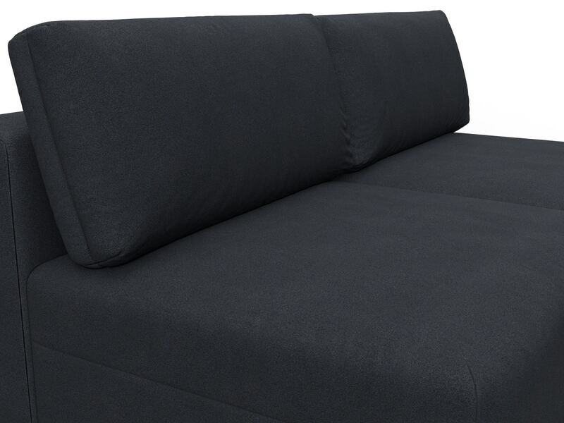 Диван угловой модульный Лига-060 НПБ угол универсальный, Замша, JOLY 16 темно-серый