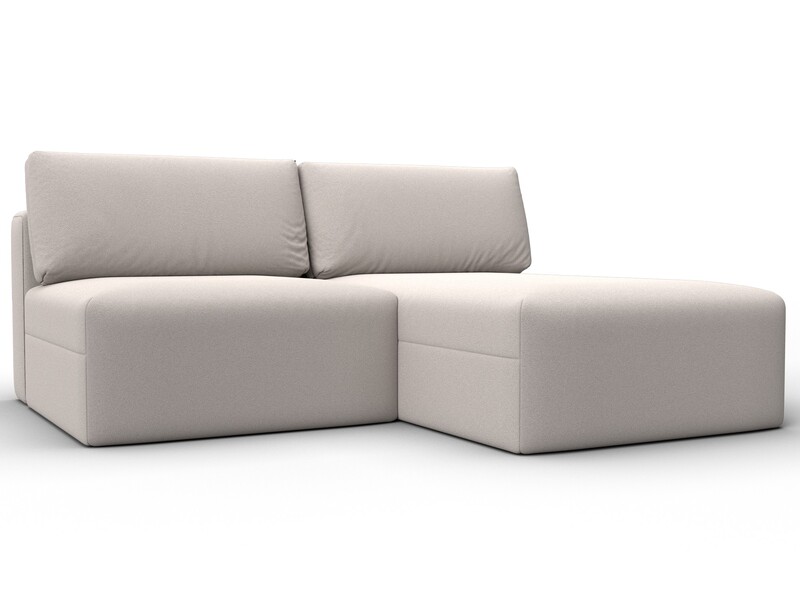 Диван угловой модульный Лига-060 НПБ угол универсальный, Замша, JOLY 05 бежевый