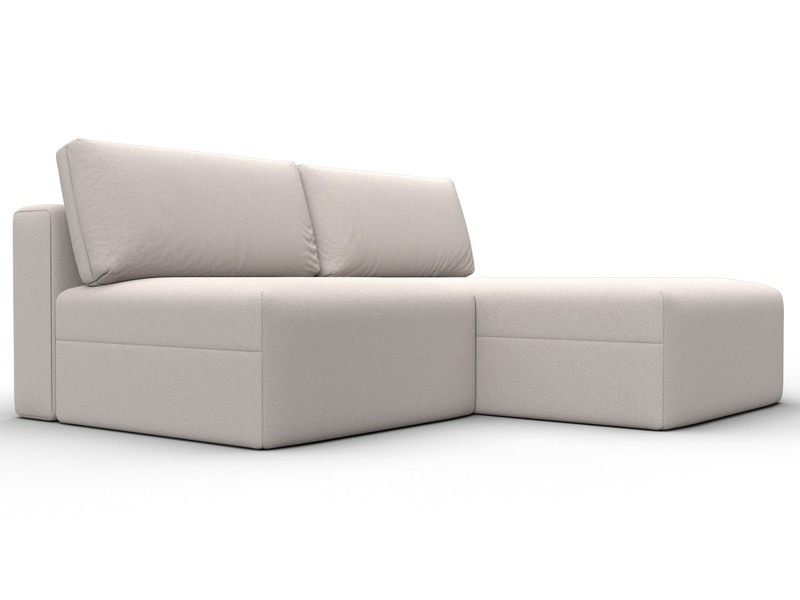 Диван угловой модульный Лига-060 НПБ угол универсальный, Замша, JOLY 05 бежевый