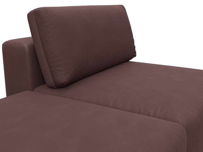 Модули диван и пуф Лига-060 НПБ, Замша, JOLY 09 бордовый