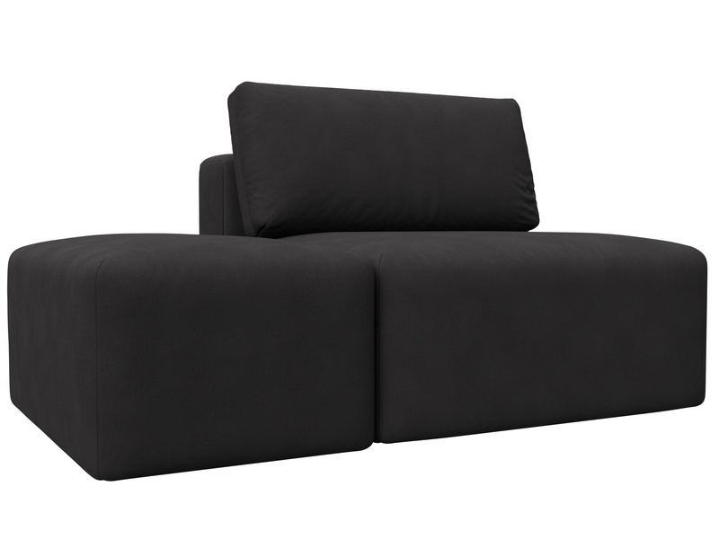 Модули диван и пуф Лига-060 НПБ, Замша, JOLY 08 коричневый