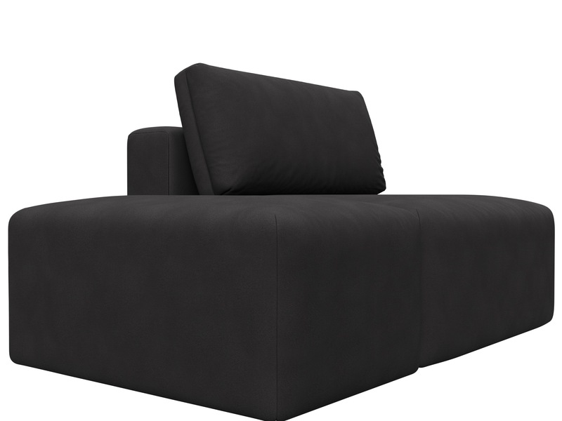 Модули диван и пуф Лига-060 НПБ, Замша, JOLY 08 коричневый