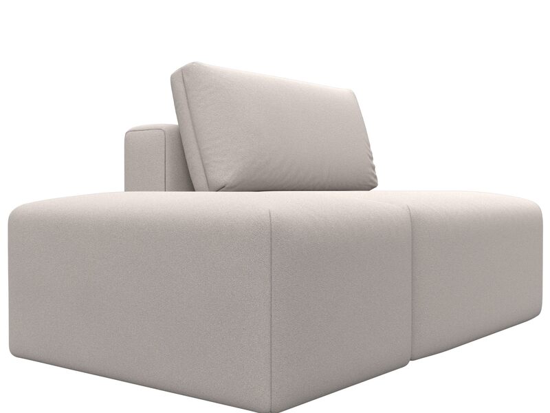 Модули диван и пуф Лига-060 НПБ, Замша, JOLY 05 бежевый