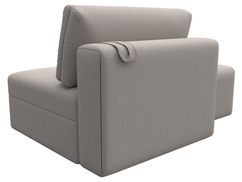 Модули диван и пуф Лига-060 НПБ, Замша, JOLY 05 бежевый