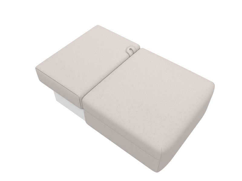 Модуль диван Лига-060 НПБ, Замша, JOLY 05 бежевый