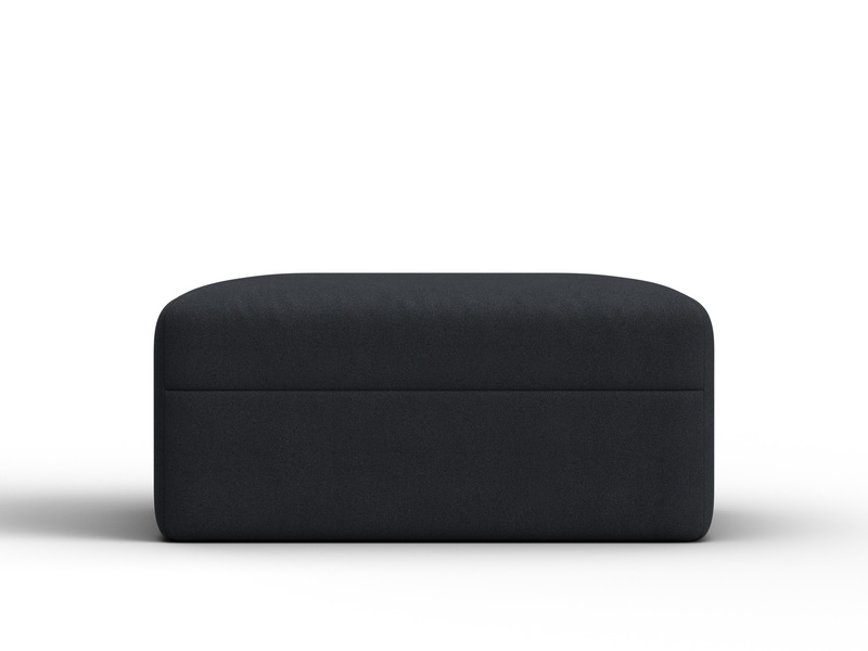 Модуль пуф Лига-060 НПБ, Замша, JOLY 16 темно-серый