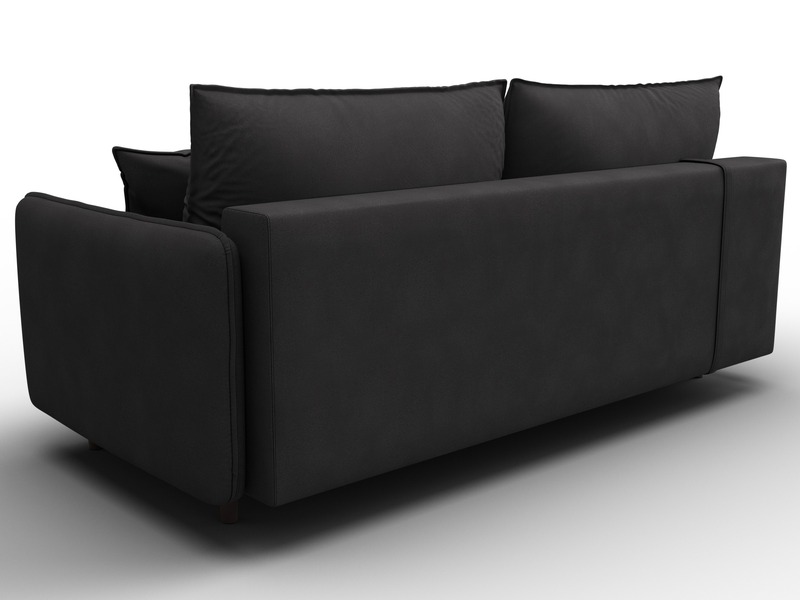 Диван прямой Лига-064 НПБ, Замша, JOLY 08 коричневый