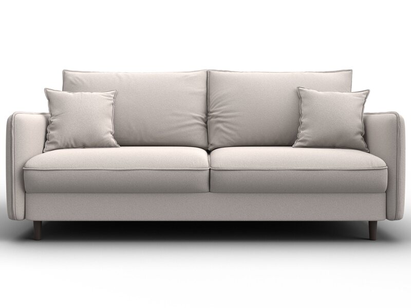 Диван прямой Лига-064 НПБ, Замша, JOLY 05 бежевый