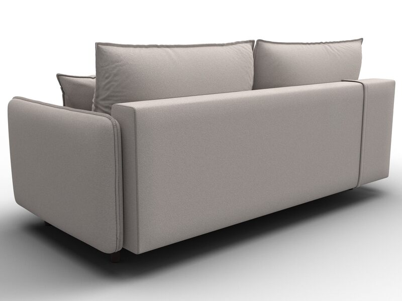 Диван прямой Лига-064 НПБ, Замша, JOLY 05 бежевый