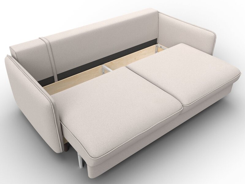 Диван прямой Лига-064 НПБ, Замша, JOLY 05 бежевый