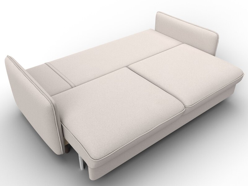 Диван прямой Лига-064 НПБ, Замша, JOLY 05 бежевый