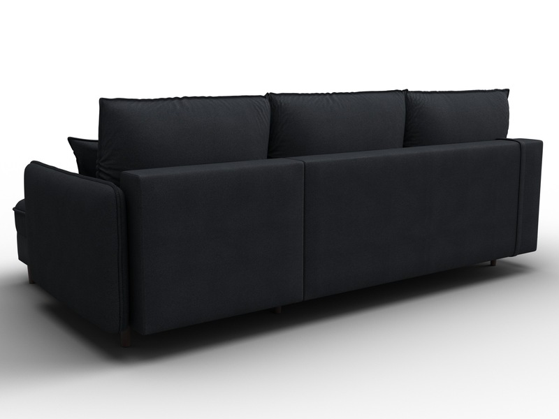 Диван угловой Лига-064 НПБ угол универсальный, Замша, JOLY 16 темно-серый