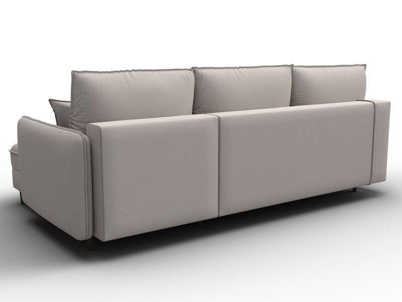 Диван угловой Лига-064 НПБ угол универсальный, Замша, JOLY 05 бежевый